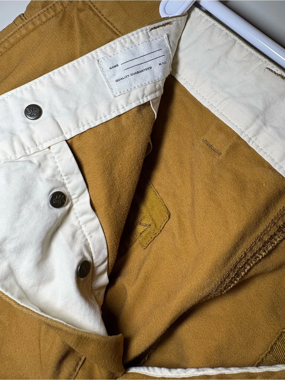 Rag & Bone Double Knee Workwear Pants Men's 33 Chino Straight Buttonfly